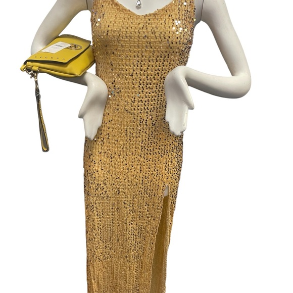 Gold Sequin Dress - Picture 1 of 2